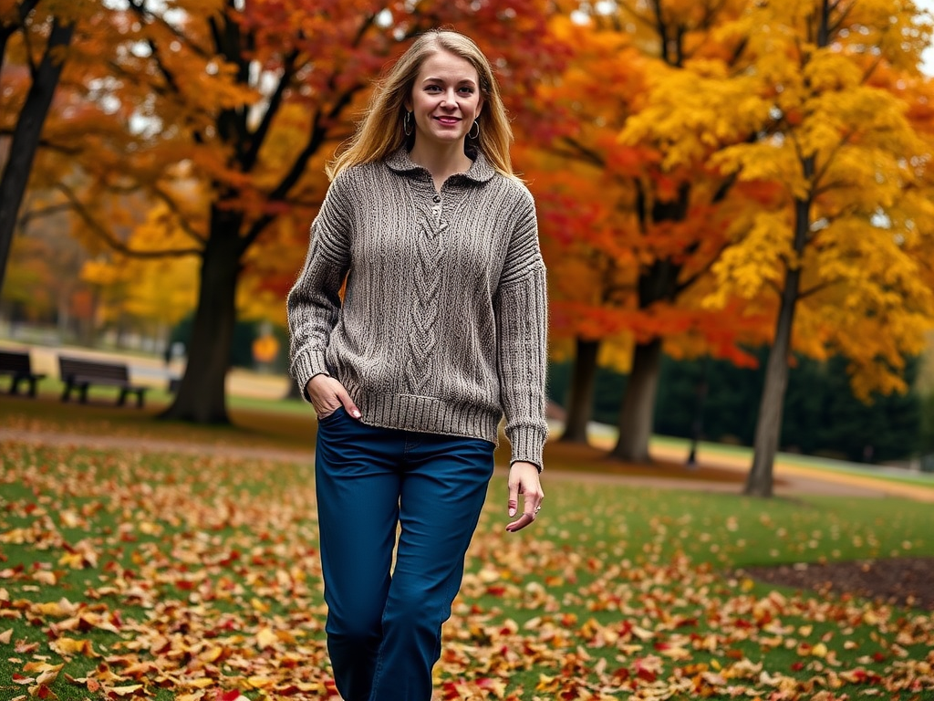 b-recette.be | Comment réussir votre look avec un haut en tricot et un pantalon bleu marine ?